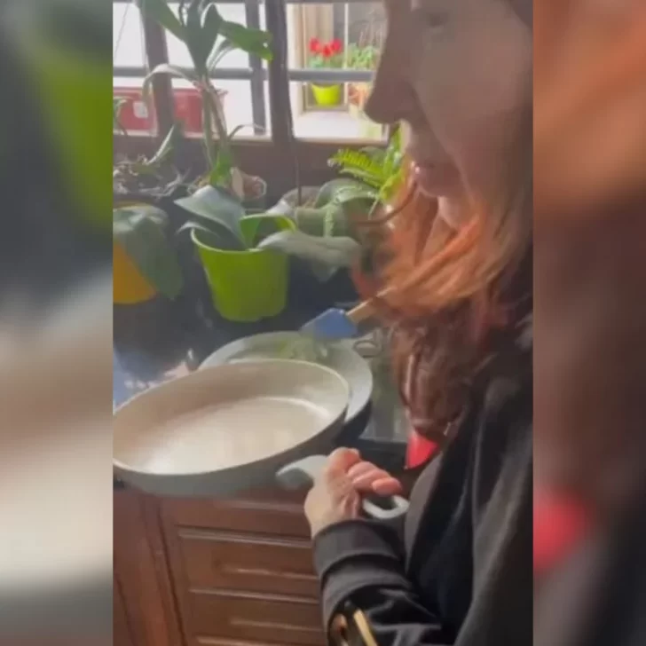 Viral: el video de Cristina Kirchner cocinando durante su arresto domiciliario