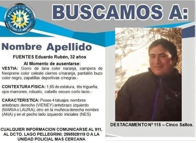  La víctima fue identificada como Eduardo Rubén Fuentes, de 32 años.