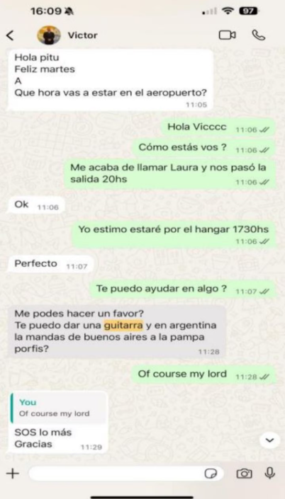 Escándalo de las valijas: el piloto Juan Pablo Pinto declaró qué traía en su equipaje y presentó pruebas ante la Justicia