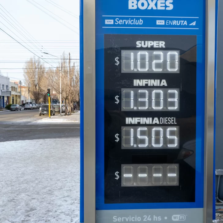 Aumentó la nafta en Santa Cruz: todos los combustibles ya superan los mil pesos el litro Aumentó la nafta en Santa Cruz: todos los combustibles ya superan los mil pesos el litro