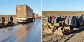 Impactante vuelco en la Ruta 3 cerca de Tres Cerros: un camionero se salvó de milagro Impactante vuelco en la Ruta 3 cerca de Tres Cerros: un camionero se salvó de milagro