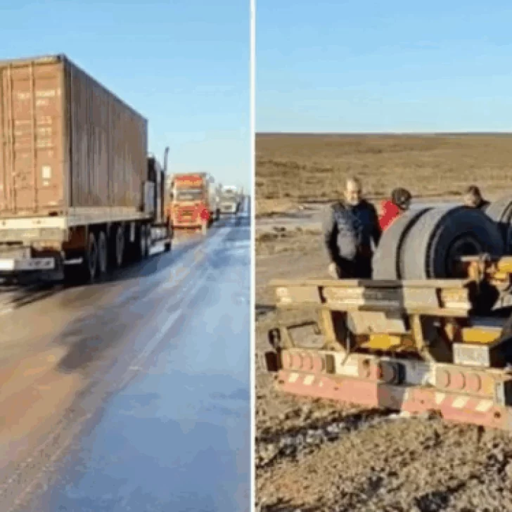 Impactante vuelco en la Ruta 3 cerca de Tres Cerros: un camionero se salvó de milagro Impactante vuelco en la Ruta 3 cerca de Tres Cerros: un camionero se salvó de milagro