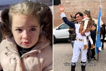 ¡Sueño cumplido! la nena que quería invitar a Manuel Belgrano a su cumpleaños, recibió la visita del prócer en su casa