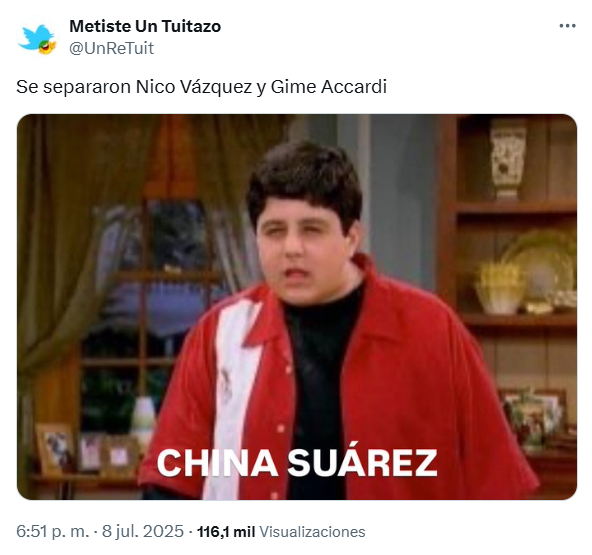 Del llanto a los memes, Gimena Accardi y Nico Vázquez anunciaron su separación y las redes explotaron
