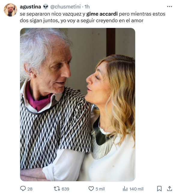 Del llanto a los memes, Gimena Accardi y Nico Vázquez anunciaron su separación y las redes explotaron