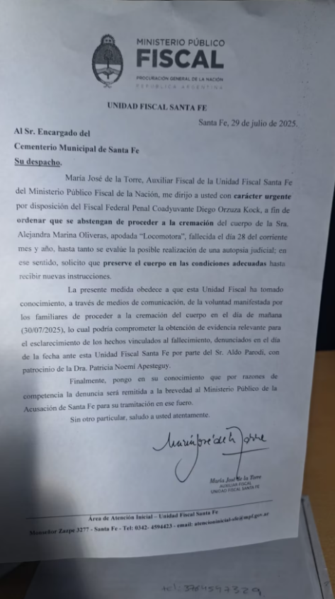 La denuncia que frenó la cremación de la &#8220;Locomotora&#8221; Oliveras: &#8220;Doping seguido de muerte&#8221;