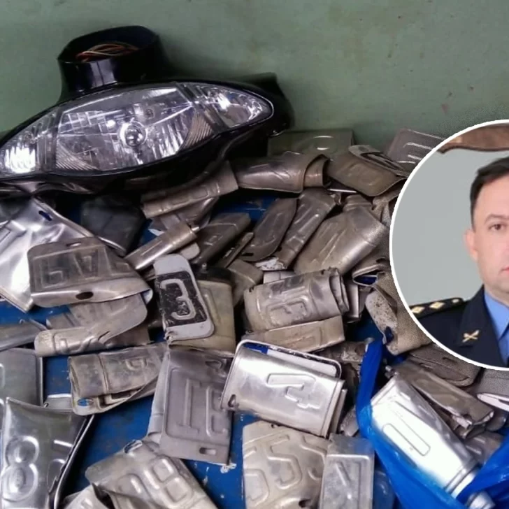 Investigan el potencial destino que tenían las patentes sustraídas y encontradas en Río Gallegos