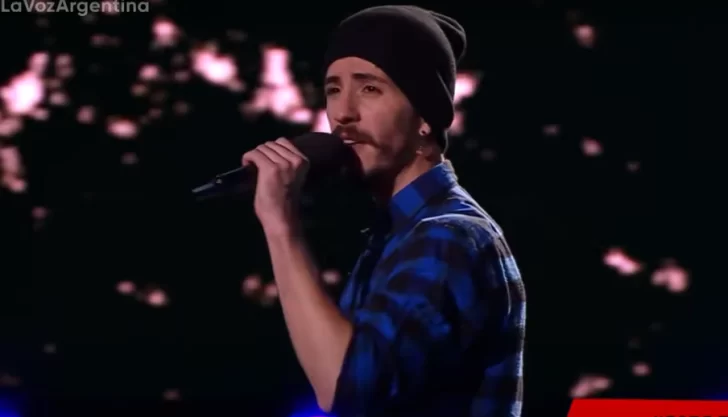 Santacruceño la rompió en La Voz Argentina con un clásico del rock nacional