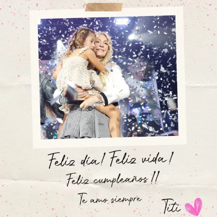  El tierno posteo de Cris Morena por el cumpleaños de su nieta Mila