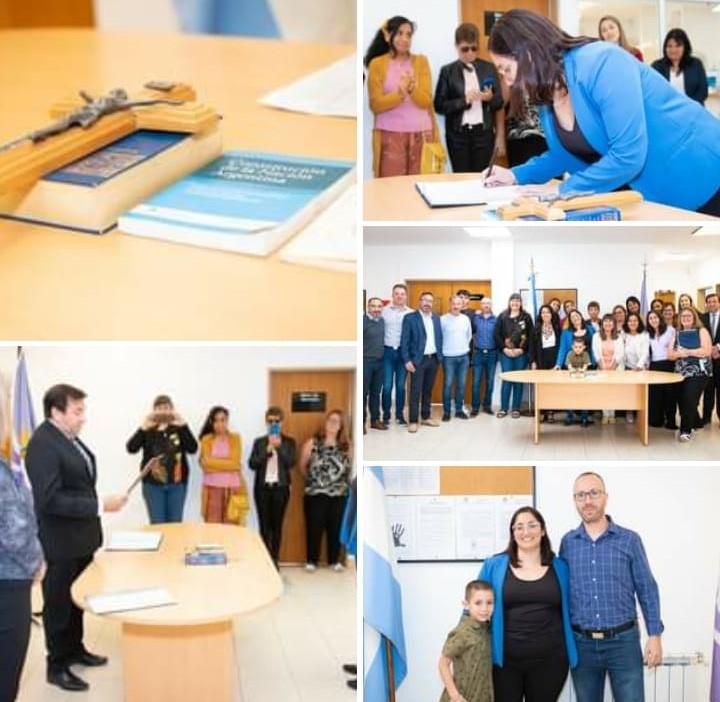  El recuerdo del juramento de Hernández como jueza, el 28 de diciembre del 2022.