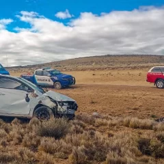 Perdió el control del auto y volcó cerca de Puerto San Julián: al hospital de manera preventiva