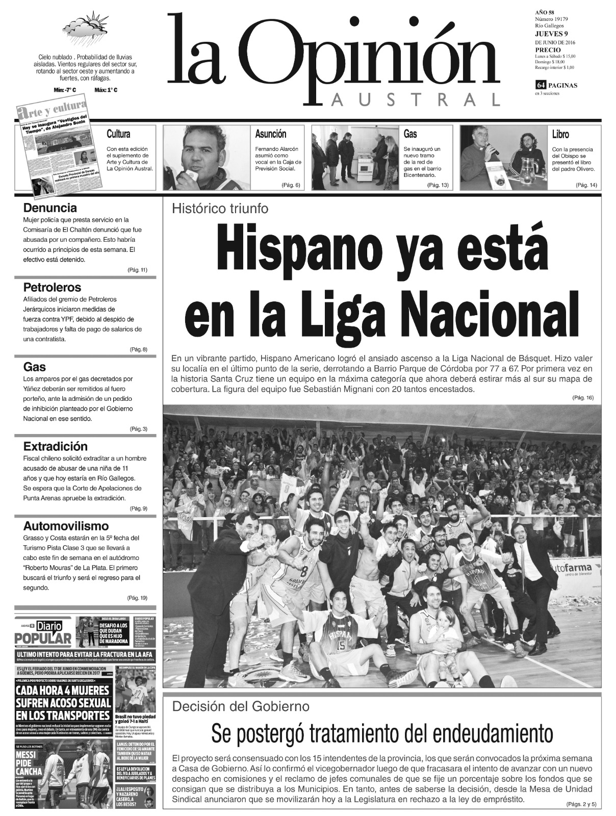  La tapa que contó la histórica hazaña de Hispano.