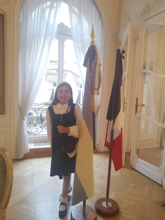  La pianista argentina en la Embajada Argentina en Francia.