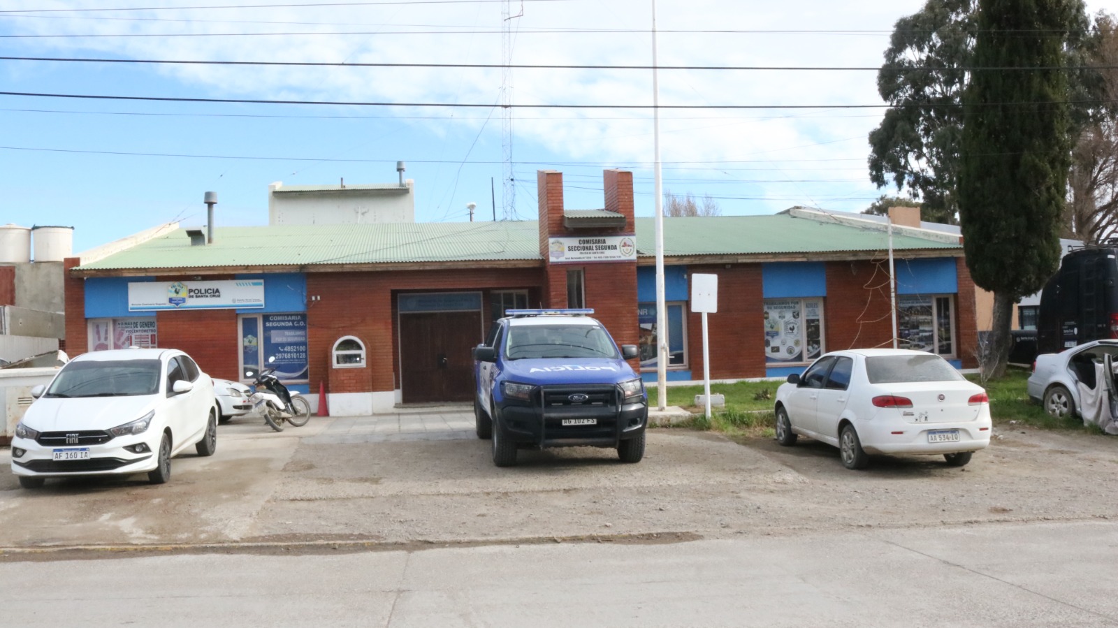  Comisaría Segunda de la localidad de Caleta Olivia. (FOTO: TAMARA MORENO/LA OPINIÓN AUSTRAL).