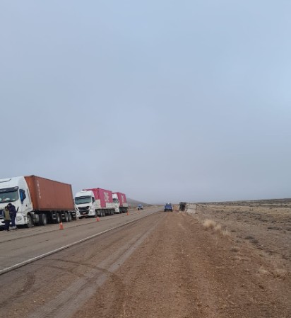  No se necesitó cortar el tránsito en la ruta 3.