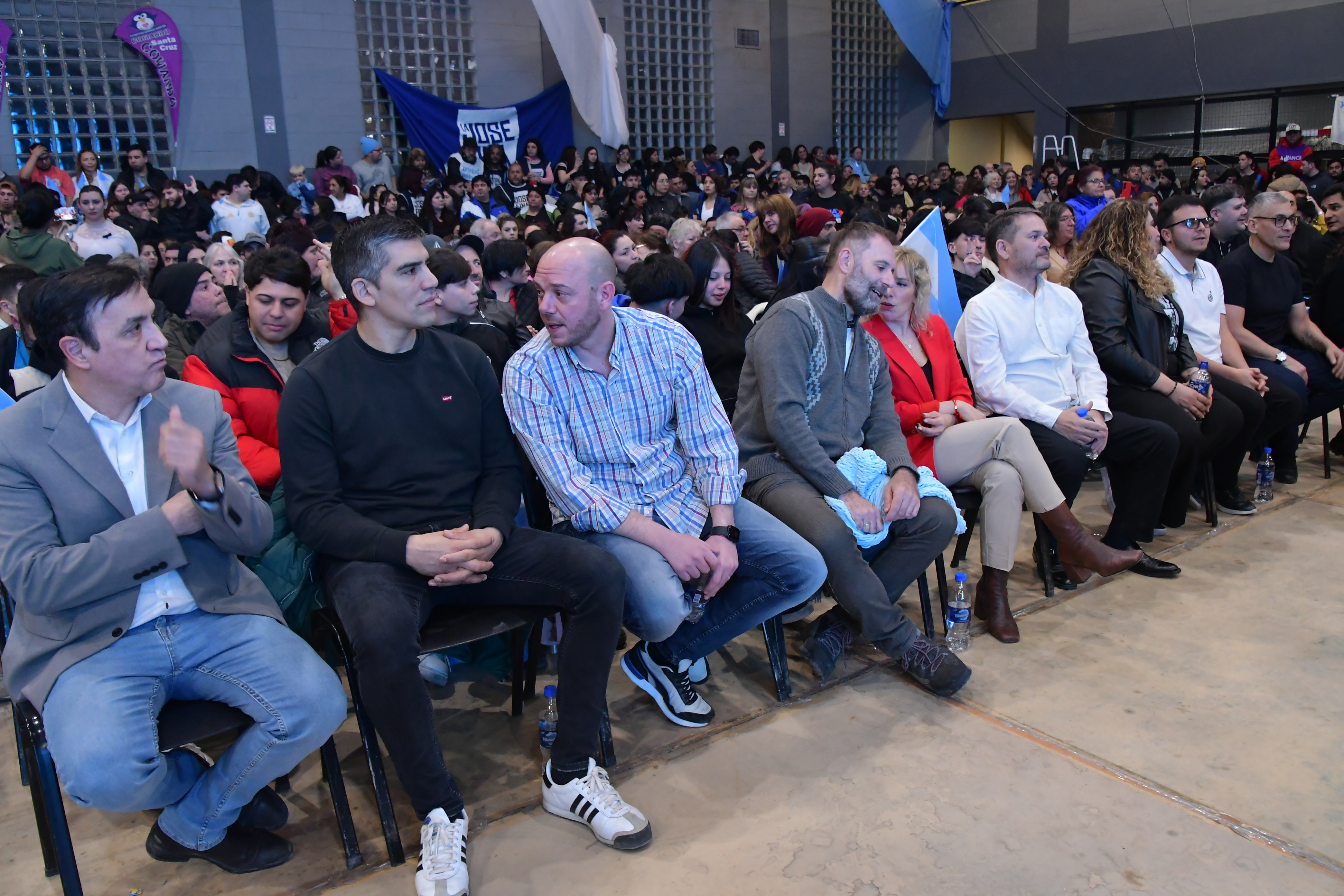  Además de Grasso, estuvieron presentes los intendentes Aldo Aravena (28 de Noviembre) y Darío Menna (Río Turbio). (Foto: José Silva/La Opinión Austral).