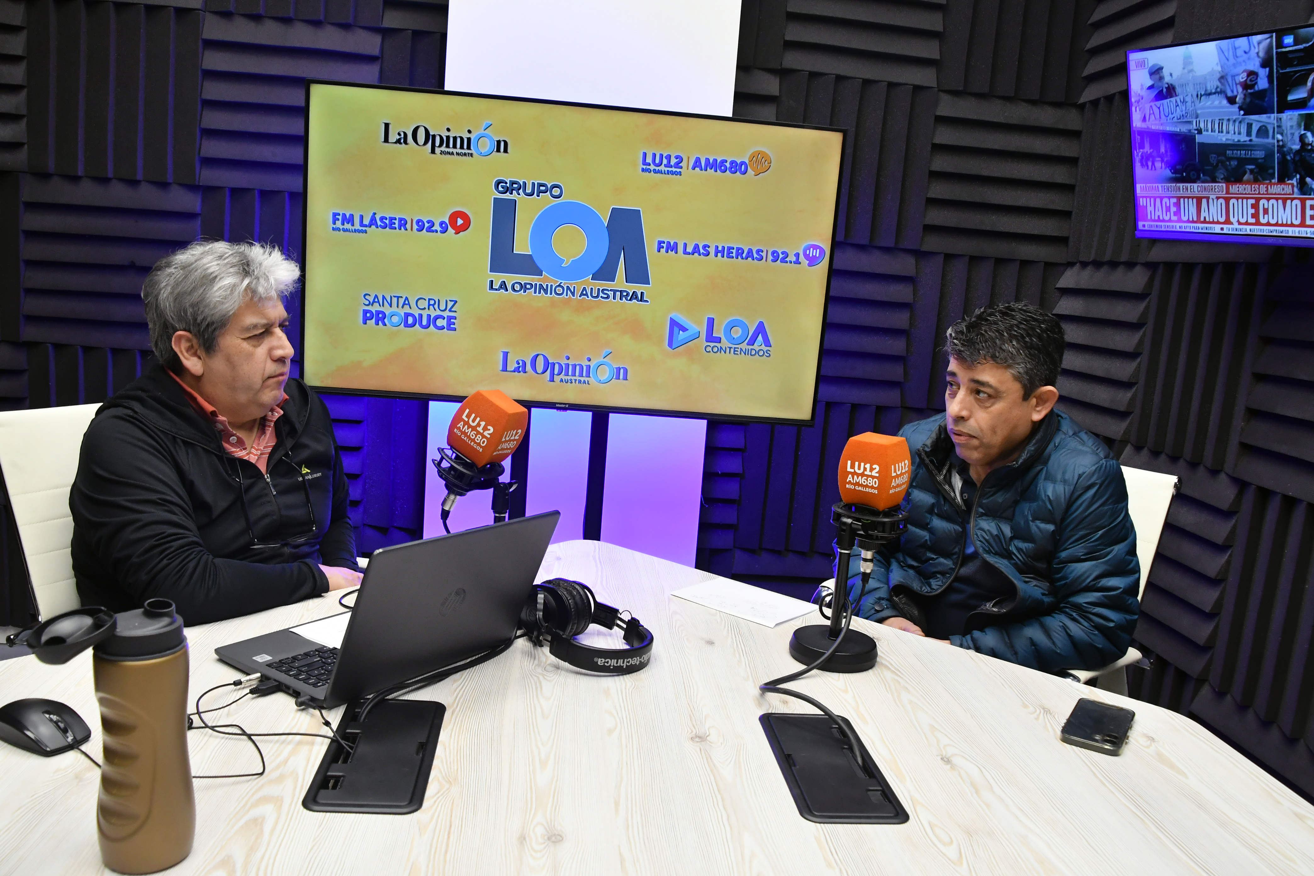  Perroni fue entrevistado por Carlos Saldivia. (Foto: José Silva/La Opinión Austral).