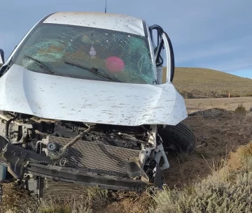 Accidente en la Ruta 3: rescataron a un conductor de Santa Cruz tras despistar