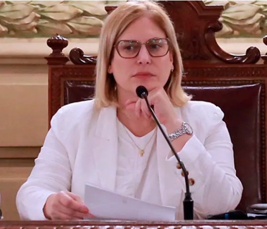  Gisela Scaglia, actual vicegobernadora de Santa Fe, la candidata a legisladora nacional por Maximiliano Pullaro.