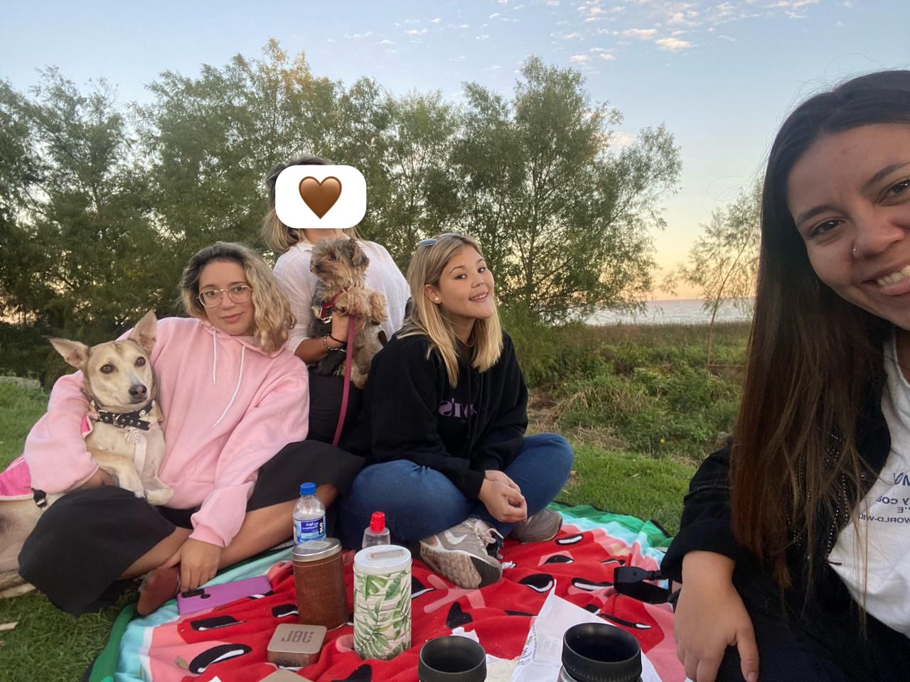  Las estudiantes santacruceñas afectadas por el incendio.