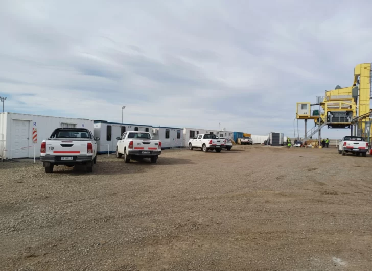  El obrador listo en el Aeropuerto de Río Gallegos.