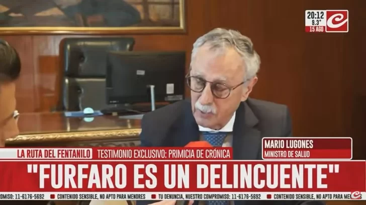 Fentanilo mortal: Mario Lugones habló con Crónica y aseguró que &#8220;Furfaro tiene que recibir su merecido&#8221;