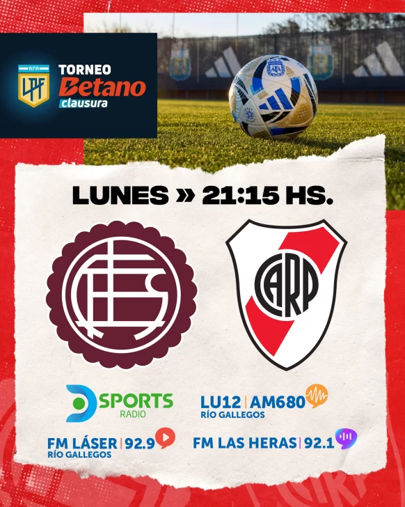 Pelota Libre o Fútbol Libre: cómo ver en vivo Lanús vs. River, por el Torneo Clausura