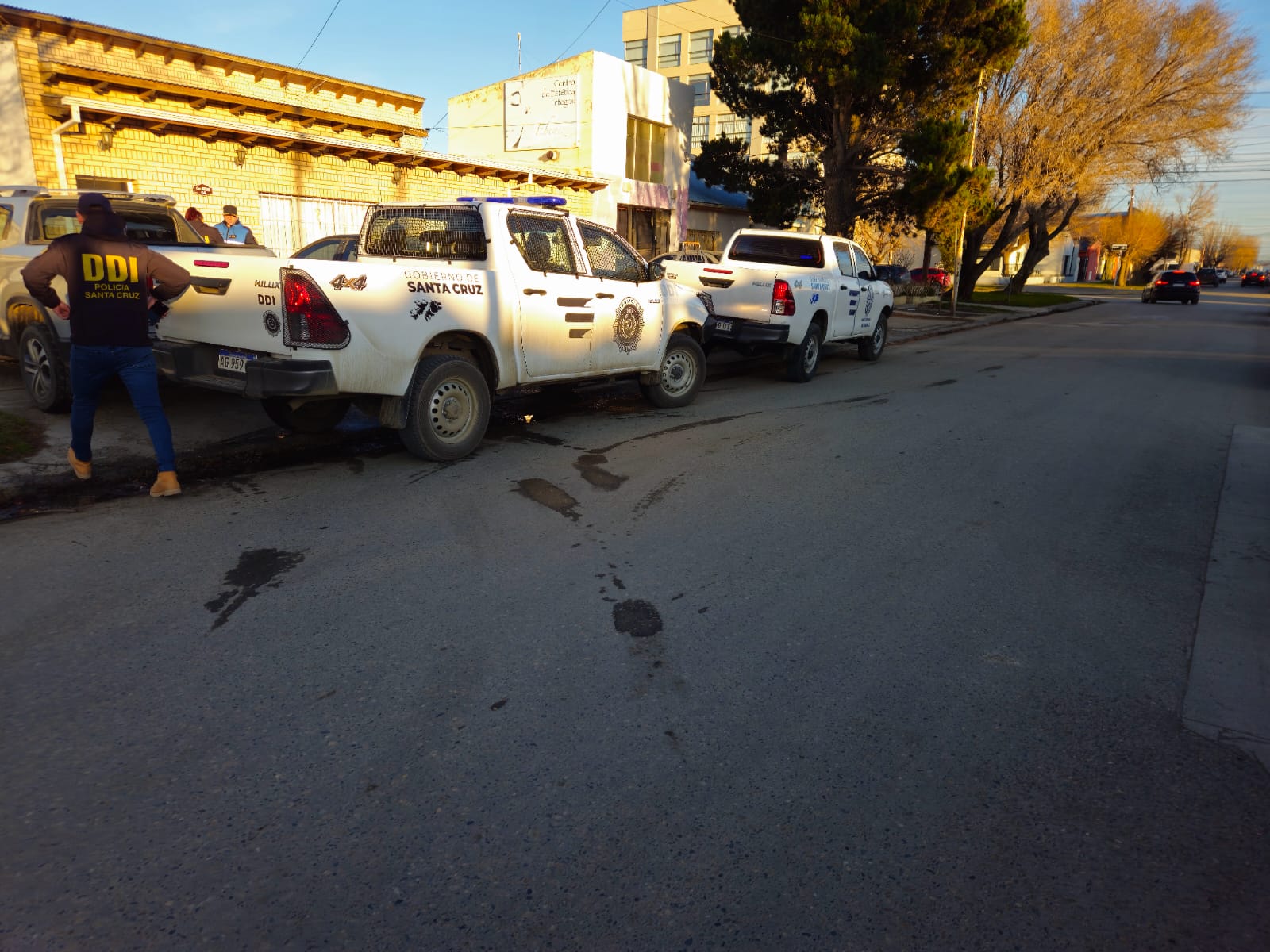  Uno de los allanamientos por tenencia de material de abuso sexual infantil, en Río Gallegos.