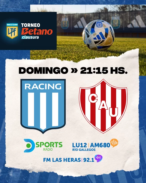 Pelota Libre o Fútbol Libre: cómo ver en Racing vs Unión, por el Torneo Clausura