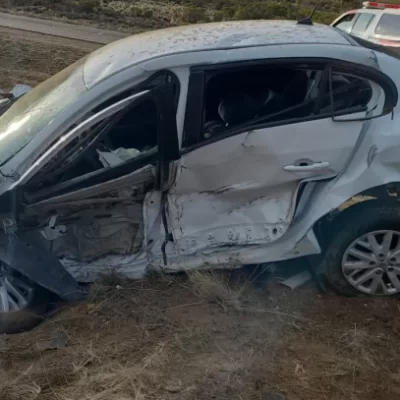 Accidente en la Ruta 3: rescataron a un conductor de Santa Cruz tras despistar
