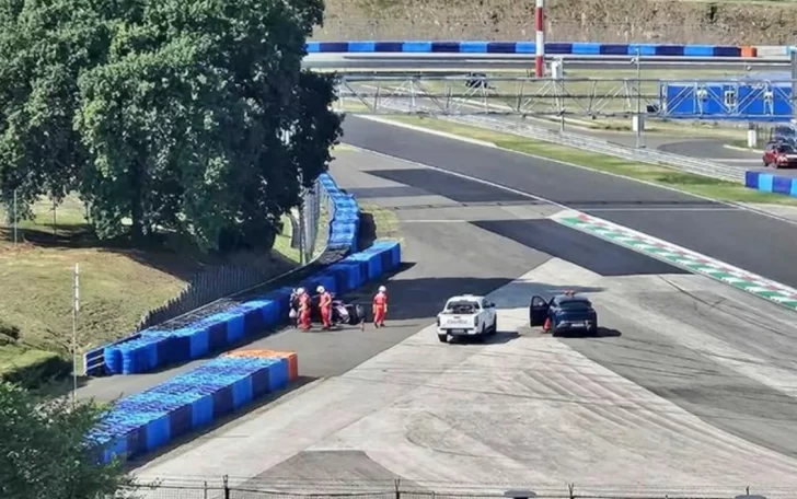 Fórmula 1: Colapinto tuvo un accidente en las pruebas de neumáticos en Hungría