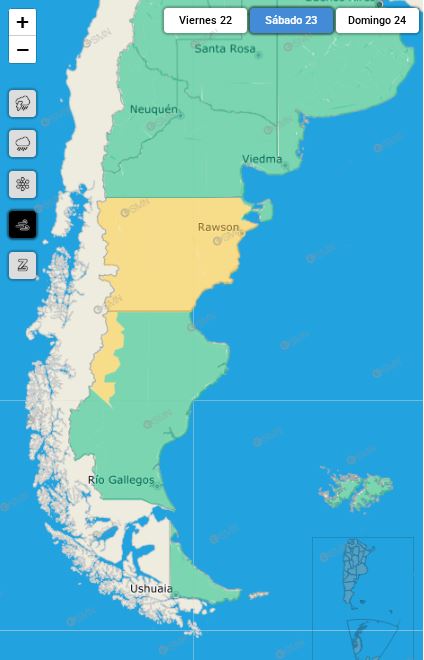 Alerta por fuertes vientos para este sábado y domingo en Santa Cruz: qué zonas afectará