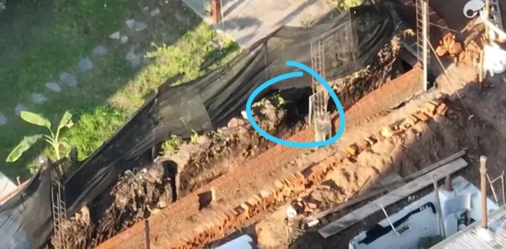  El lugar donde encontraron los restos.