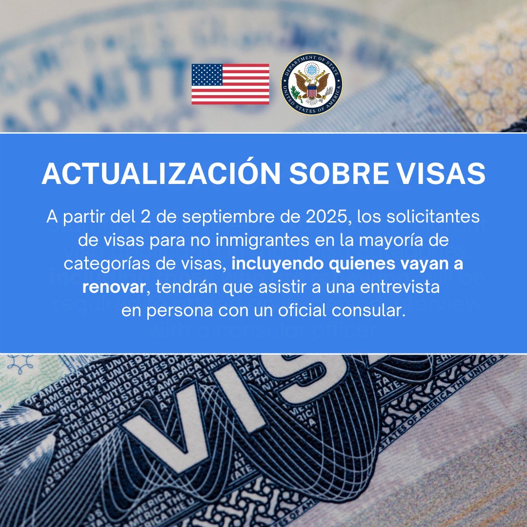 EE. UU. cambia reglas para visas: desde septiembre más solicitantes deberán tener entrevista en Argentina