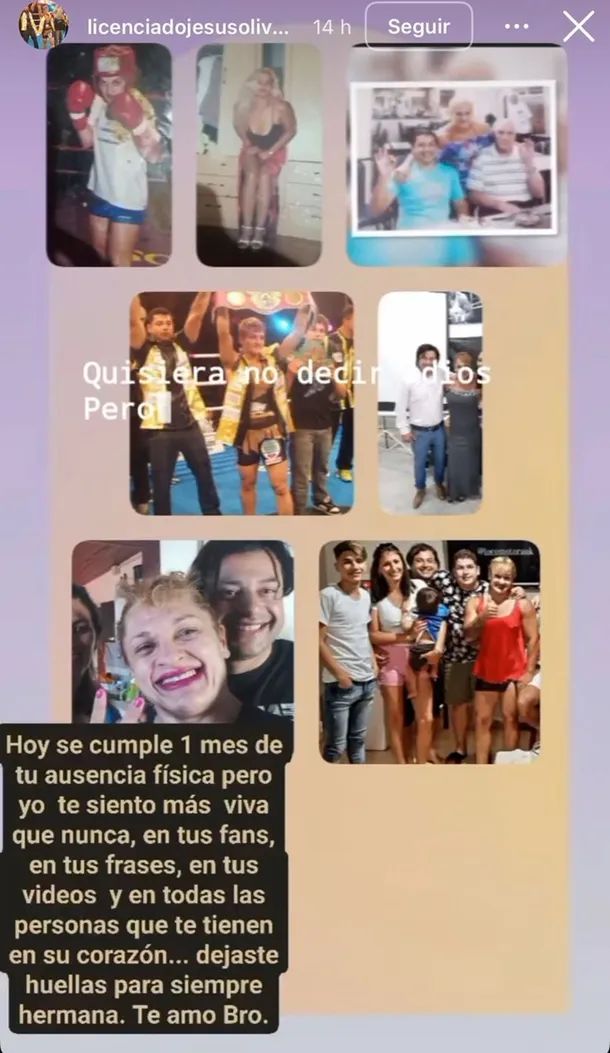 A un mes de su muerte, el hermano de Alejandra &#8220;Locomotora&#8221; Oliveras la recordó: &#8220;Te siento más viva que nunca&#8221;