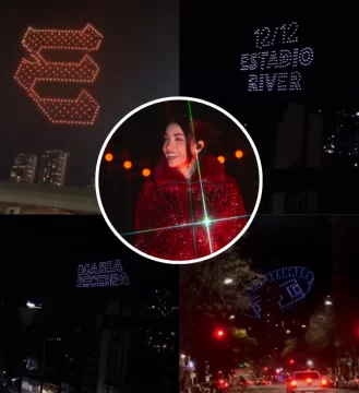 Video. María Becerra anunció su tercer recital en River con un impactante show de drones sobre Buenos Aires Video. María Becerra anunció su tercer recital en River con un impactante show de drones sobre Buenos Aires