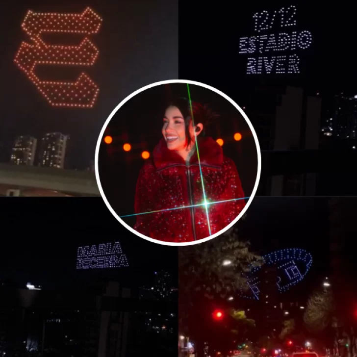Video. María Becerra anunció su tercer recital en River con un impactante show de drones sobre Buenos Aires Video. María Becerra anunció su tercer recital en River con un impactante show de drones sobre Buenos Aires