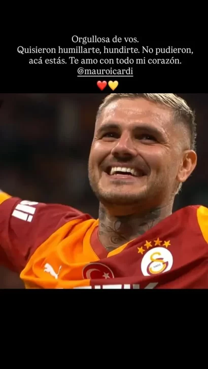 La China Suárez reaccionó al gol de Mauro Icardi con un mensaje que generó revuelo: &#8220;Quisieron humillarte&#8221;