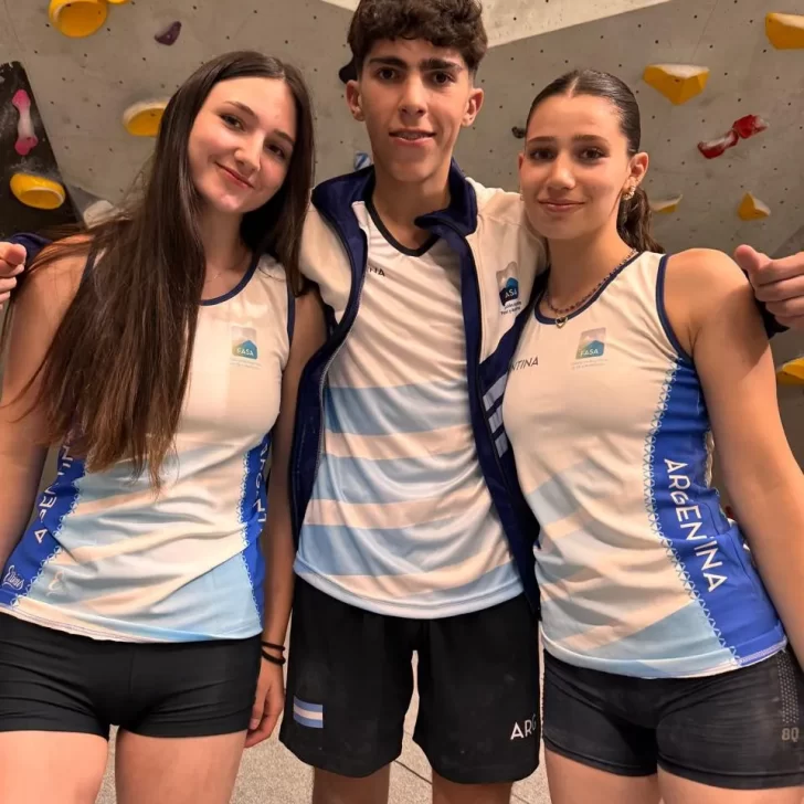 Jóvenes de El Chalten en el mundial de escalada en Finlandia Jóvenes de El Chalten en el mundial de escalada en Finlandia