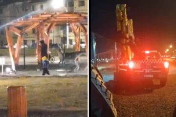 Una familia se quedó encerrada en el Parque de Dinosaurios en Río Gallegos Una familia se quedó encerrada en el Parque de Dinosaurios en Río Gallegos