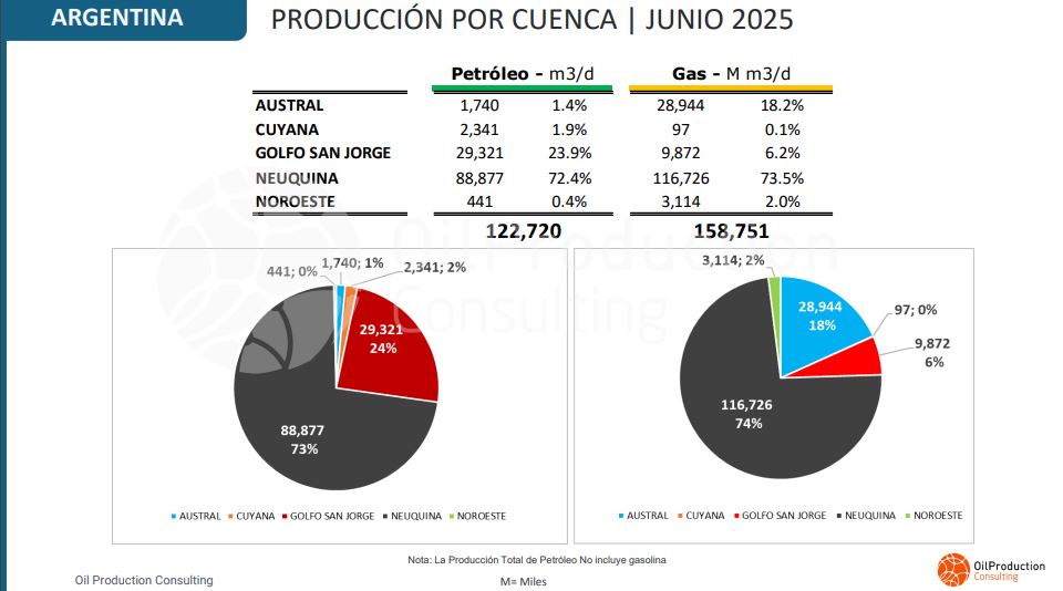 En el primer semestre, se ratificó el declino de la producción en la Cuenca del Golfo San Jorge