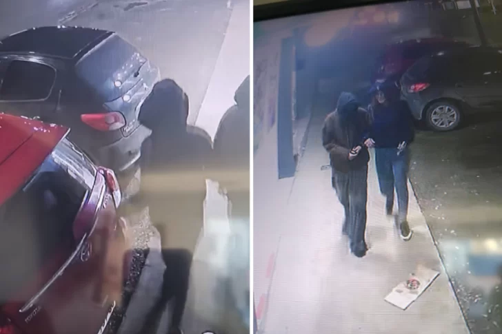 Escracharon a dos chicas por rayar autos en Río Gallegos: quedaron registradas por cámaras de seguridad