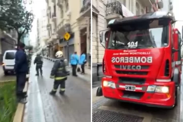 Un rayo cayó sobre un edificio en pleno microcentro porteño: hay un amplio operativo en la zona Un rayo cayó sobre un edificio en pleno microcentro porteño: hay un amplio operativo en la zona
