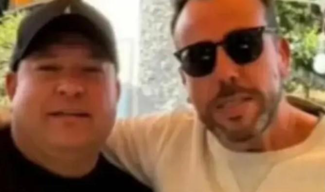  El rey de Meiggs junto al presentador televisivo Francisco Kaminski. (FOTO: EL TRECE CL)