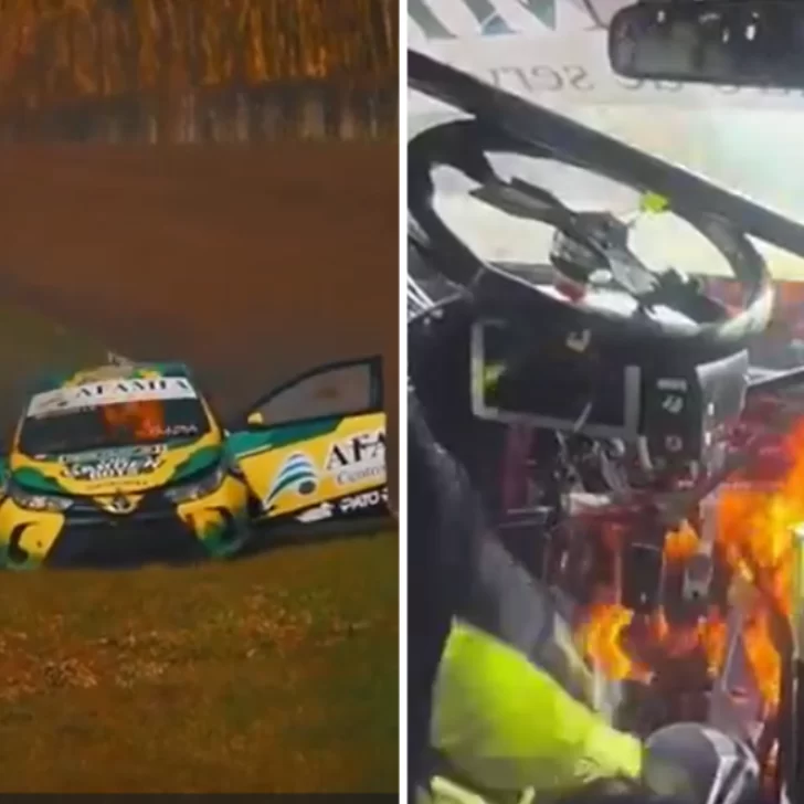 Video Un auto se incendió en plena carrera del TN y el piloto se salvó de milagro: “Me entraba fuego por los pies” Video Un auto se incendió en plena carrera del TN y el piloto se salvó de milagro: “Me entraba fuego por los pies”