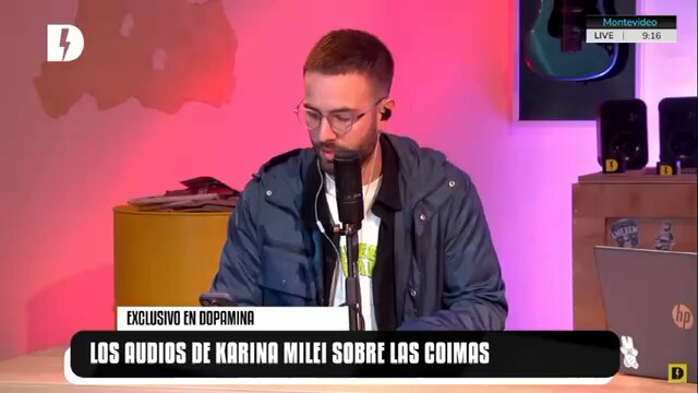 Streaming uruguayo difundió audio atribuido a Karina Milei