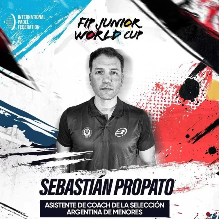 Sebastián Propato, de El Calafate al cuerpo técnico de la Selección Argentina de pádel