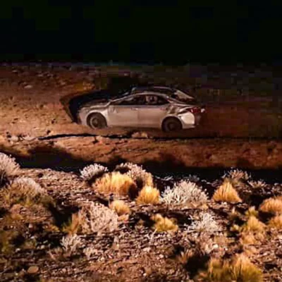 Una mujer al hospital tras cinematográfico vuelco en la Ruta N°40 Una mujer al hospital tras cinematográfico vuelco en la Ruta N°40