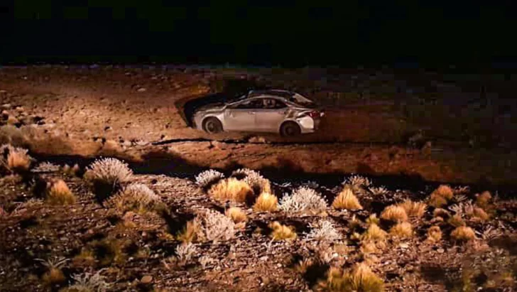 Una mujer al hospital tras cinematográfico vuelco en la Ruta N°40