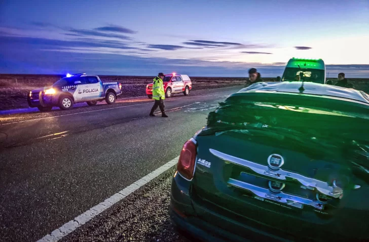 Una mujer con lesiones tras violento vuelco cerca de Piedra Buena